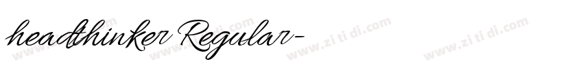 headthinker Regular字体转换 headthinker Regular字体转换